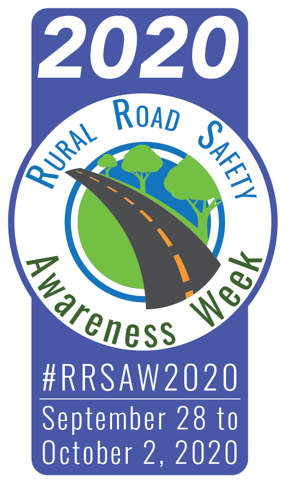 rural road safety awareness week banner for 2020