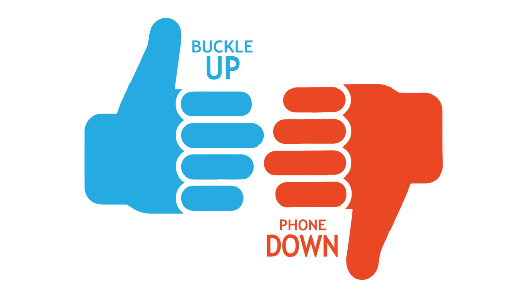 Missouri Buckle Up Buckle Down Logo - Thumbs Version